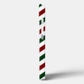 Customizable Diagonal Christmas Stripes iPhone Case-Mate iPhone Hülle (Rückseite / Links)