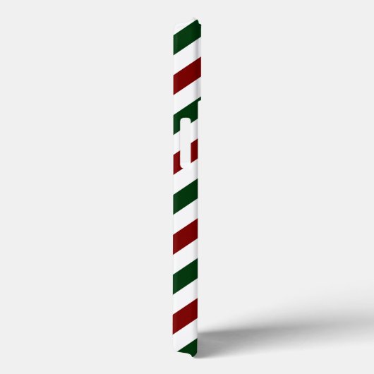 Customizable Diagonal Christmas Stripes iPhone Case-Mate iPhone Hülle (Rückseite / Rechts)