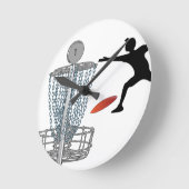 Customizable Disc Golf Throw Wall Clock Runde Wanduhr (Winkel)
