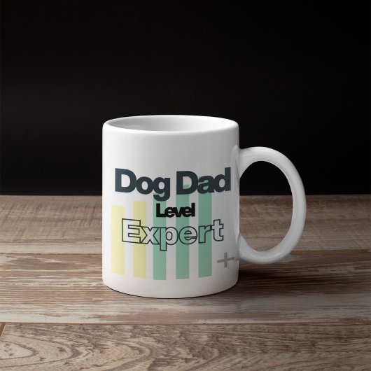 Customizable Dog Dad Level Expert Kaffeetasse