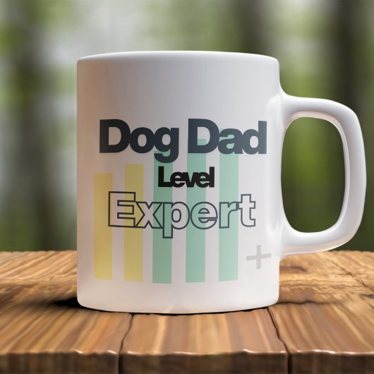 Customizable Dog Dad Level Expert Kaffeetasse