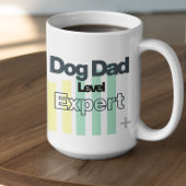 Customizable Dog Dad Level Expert Kaffeetasse