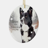Customizable Dog Lover Heartwarming Dog Saying  Keramik Ornament (Rechts)