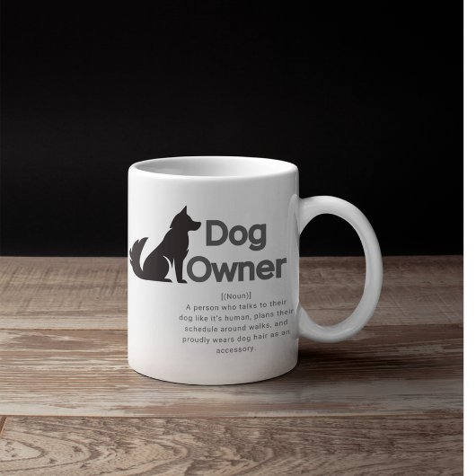 Customizable Dog Owner Definition Kaffeetasse