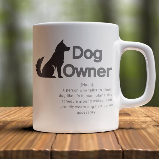 Customizable Dog Owner Definition Kaffeetasse