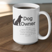 Customizable Dog Owner Definition Kaffeetasse