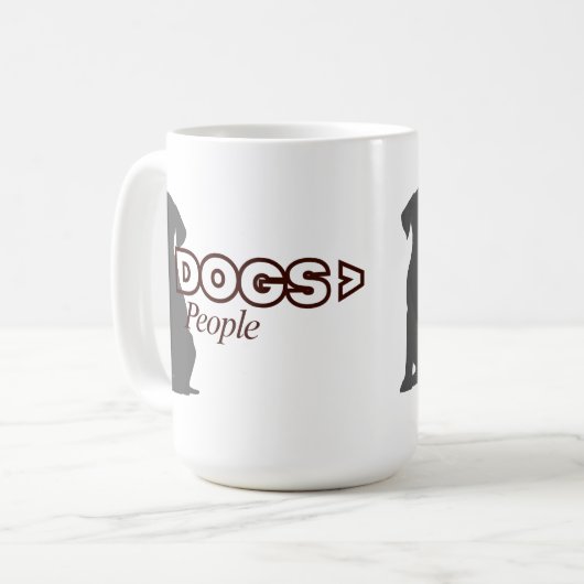 Customizable DOGS > People Kaffeetasse (Vorderseite Links)