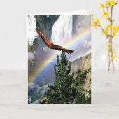 Customizable - Eagle in Flight - Any use Design. Karte (Gelbe Blume)