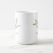 Customizable Easter Dove Mug with Olive Branch Kaffeetasse (Mittel)