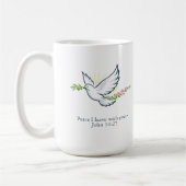 Customizable Easter Dove Mug with Olive Branch Kaffeetasse (Links)