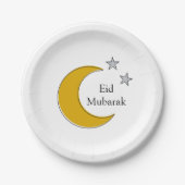 Customizable Eid Paper Plates Pappteller (Vorderseite)