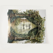 Customizable Enchanted Archway Wedding Backdrop Wandteppich (Vorderseite (Horizontal))