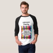 Customizable Family Reunion Baseball T-Shirt (Vorne ganz)