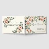 Customizable Floral Wedding Guest Book Gästebuch (Voll)