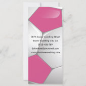 Customizable Football Soccer Ball Pink and White (Rückseite)