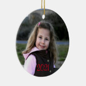 Customizable Foto von Christmas ornament gift (Rechts)