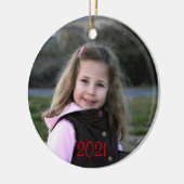 Customizable Foto von Christmas ornament gift (Links)