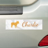 Customizable French Bulldog Pastel - Frenchie Autoaufkleber (Auf Auto)