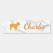 Customizable French Bulldog Pastel - Frenchie Autoaufkleber (Vorne)