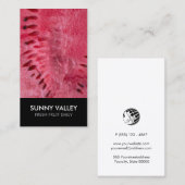 Customizable Fruit Closeup Retail Wholesale Visitenkarte (Vorne/Hinten)