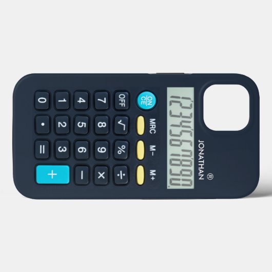 Customizable Fun Calculator Case-Mate iPhone Hülle (Rückseite (Horizontal))