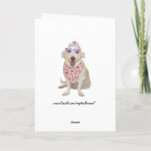 Customizable Funny Dogs Feiertagskarte (Rückseite)