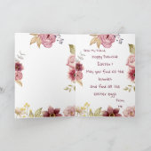 Customizable Funny Frenchie Easter Greeting Card Karte (Innenseite)