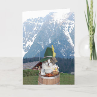 Customizable Funny German Cat/Kitty Karte