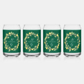 Customizable Glass Drinkware with Tropical Style Dosenglas (Vorderseite)