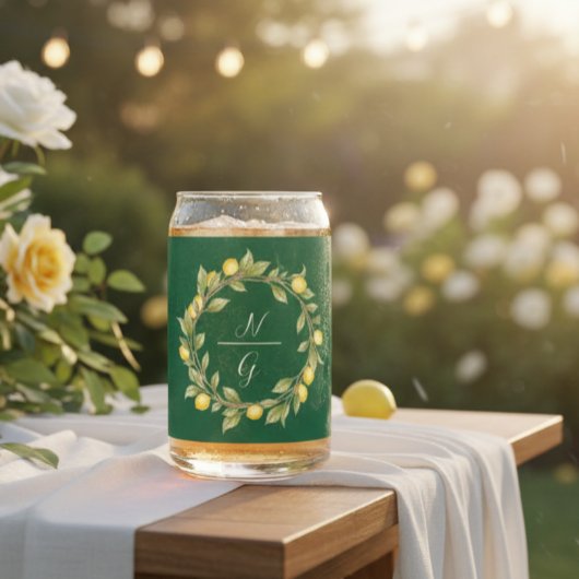 Customizable Glass Drinkware with Tropical Style Dosenglas