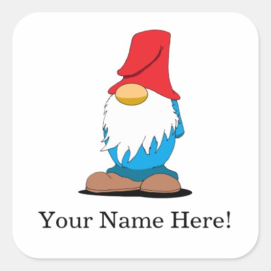 Customizable Gnome Stickers (Vorderseite)