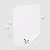 Customizable Golf Towel Featuring Name and Logo Golfhandtuch (Insitu)
