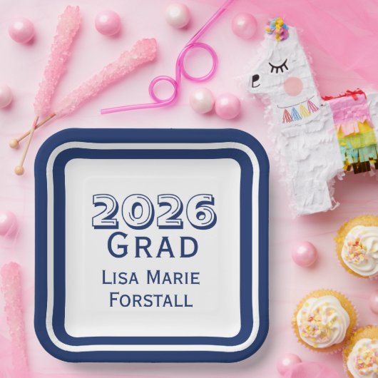 Customizable Graduation  Pappteller (Party)