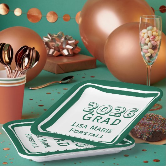 Customizable Graduation  Pappteller (Multi)