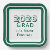 Customizable Graduation  Pappteller (Vorderseite)