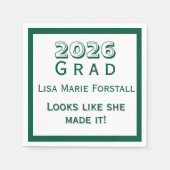 Customizable Graduation  Serviette (Vorderseite)