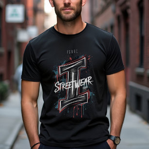 Customizable Graffiti "I" Urban Street Style T-Shirt
