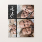 Customizable Grandma Established Year 3 Photo Puzzle (Vertikal)