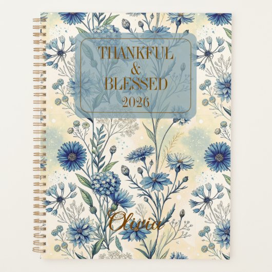 Customizable Gratitude Affirmations for Women Planer (Vorderseite)