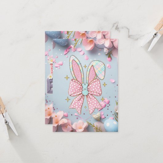 Customizable Greating Easter Karte (Vorderseite/Rückseite Beispiel)