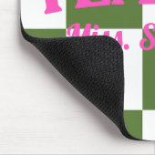 Customizable Green Checkered Teacher Clipboard  Mousepad (Ecke)