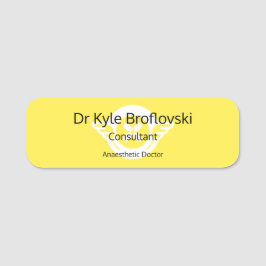 Customizable Hallo mein Name ist Dr. Namensschild