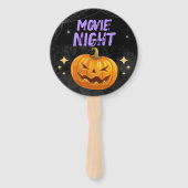 Customizable Halloween Movie Night Fächer (Rückseite)
