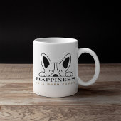 Customizable Happiness is warm puppy Kaffeetasse