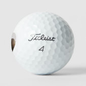 Customizable Heart-Shaped Photo Template Gift Golfball (Logo)