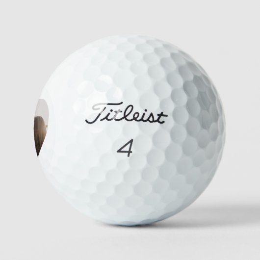 Customizable Heart-Shaped Photo Template Gift Golfball (Logo)