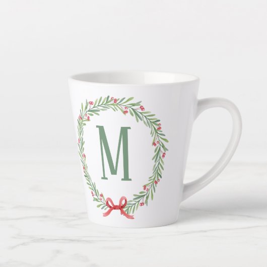 Customizable Holiday Letter and Gift Stickers Milchtasse (Rechts)