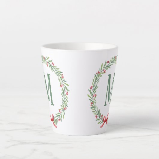 Customizable Holiday Letter and Gift Stickers Milchtasse (Vorderseite)