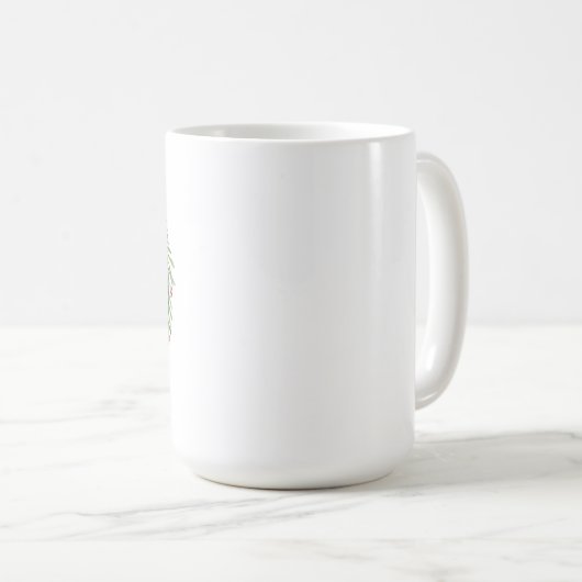 Customizable Holiday Letter Coffee Mug Kaffeetasse (VorderseiteRechts)