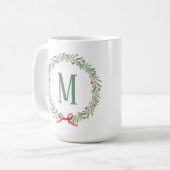 Customizable Holiday Letter Coffee Mug Kaffeetasse (Vorderseite Links)